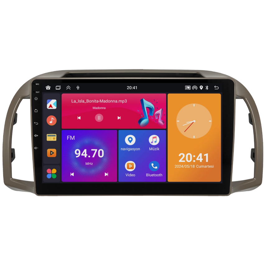 CRV4762XP Nissan Micra Android Multimedya Sistemi (2002-2010) CRV-4762XP - 2