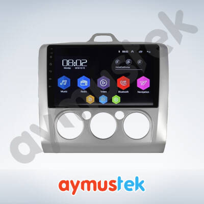 Ford Focus 2 Manuel Klima 2+64GB Kablosuz Carplay Android 13 Navigasyon Multimedya Sistemi - 1